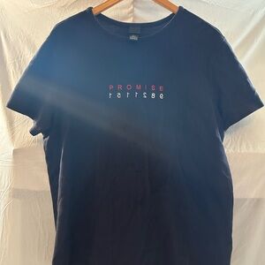 H&M Navy Graphic Tee